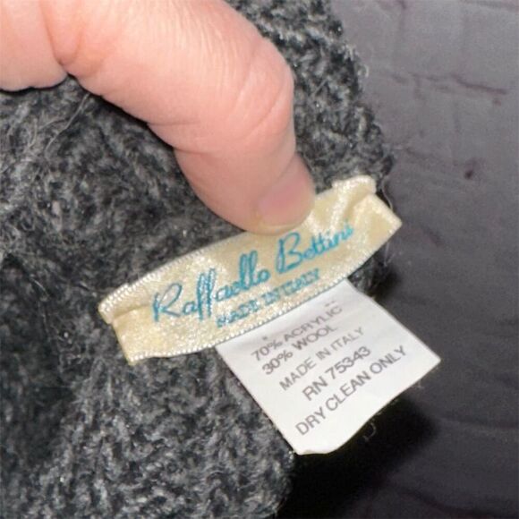 RAFFAELLO BERTINI Wool Women's Knit Scarf Winter Fashion Neck Warmer - Picture 3 of 4